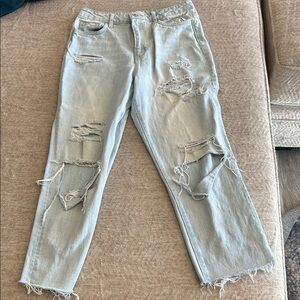 🩵 Vervet Distressed Light Blue ankle Women's Jeans